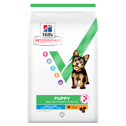 Hill's VET ESSENTIALS MULTI-BENEFIT PUPPY Small & Mini tørfoder til hvalpe med kylling 7 kg.